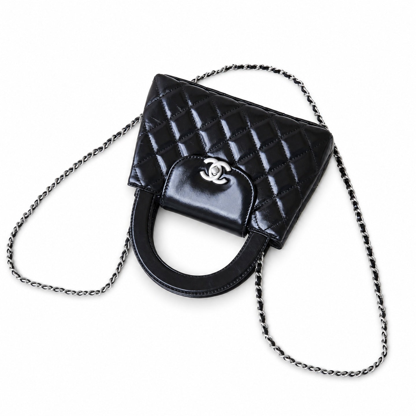 Chanel Kelly Silver Bag