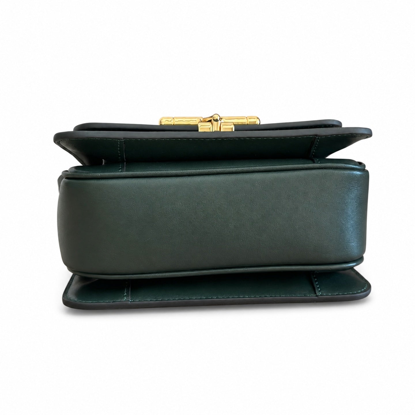 Gucci Horsebit Leather Black Green Gold Handbag