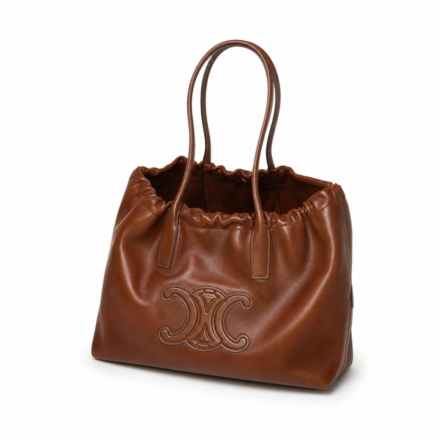 Celine Triomphe Leather Tote Bag