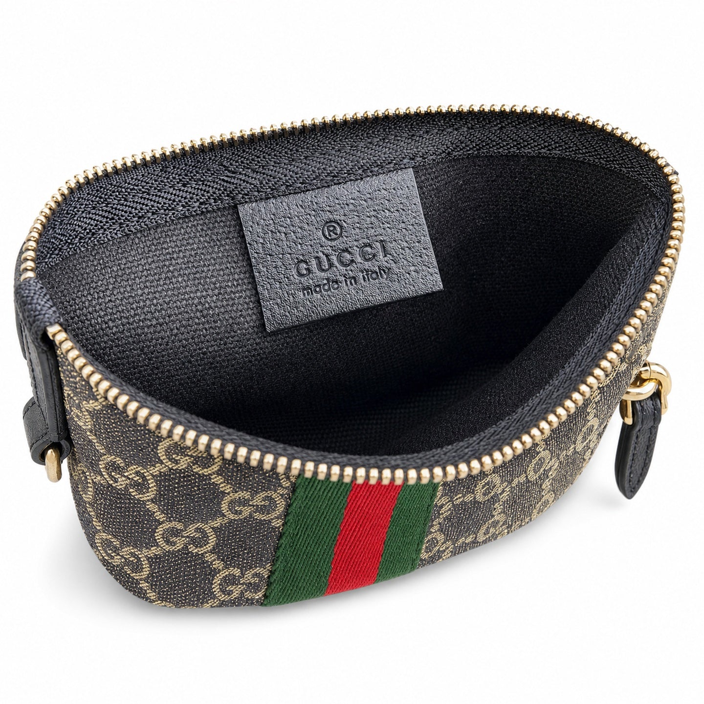 Gucci Giglio Men's Cotton Denim Canvas Leather Black White Brown Red Green Gold Handbag