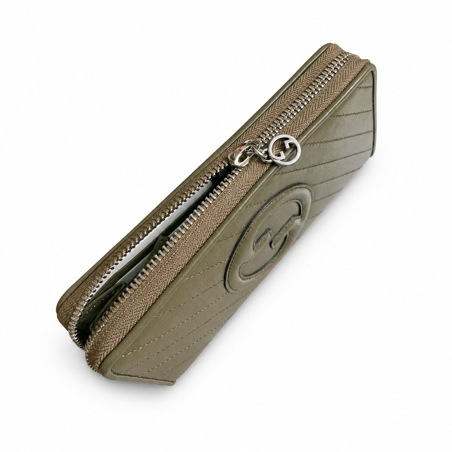 Gucci Blondie Leather Gray Wallet