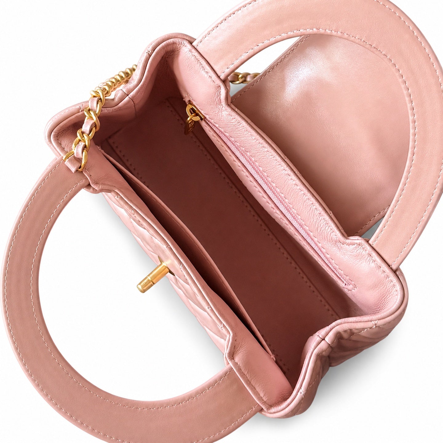 Chanel Kelly Leather Pink Bag