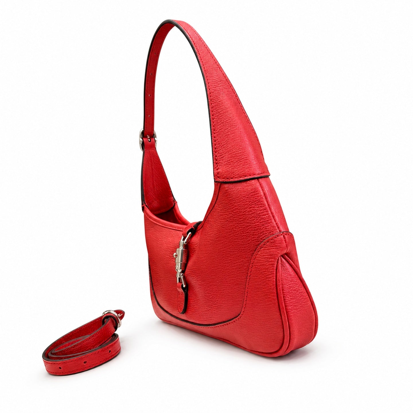 Gucci Leather White Red Gold Bag