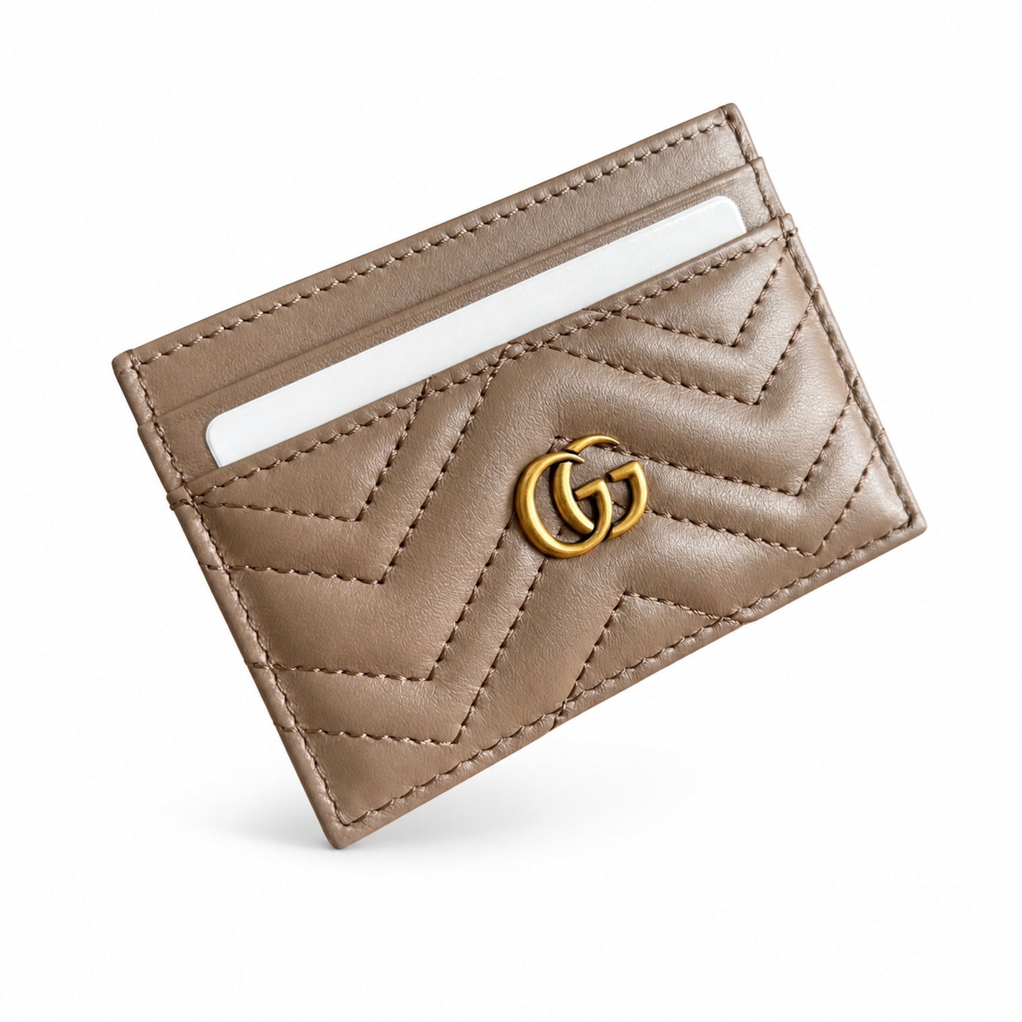 Gucci GG Marmont Small Quilted Matelasse Leather Beige Handbag