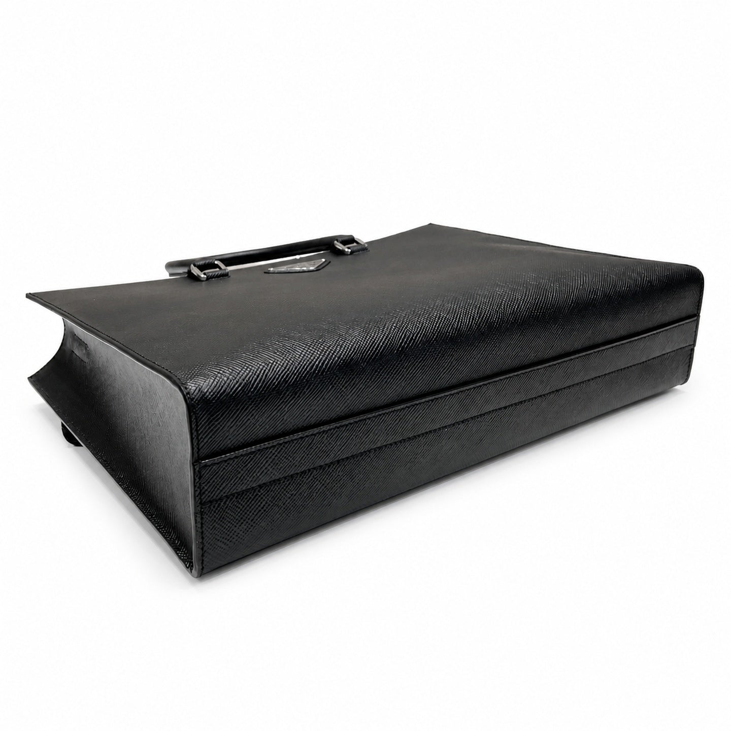Prada Saffiano Nylon Leather Briefcase
