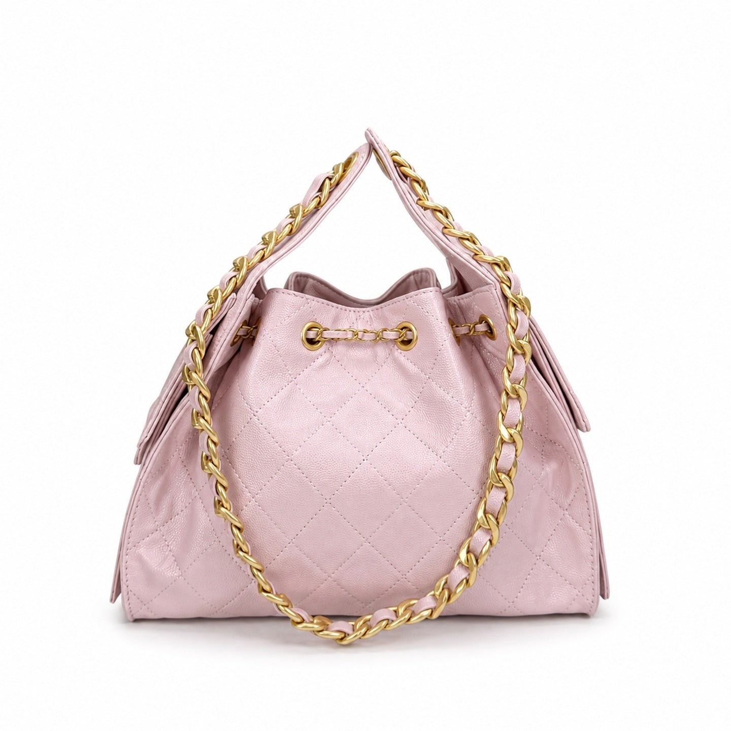 Chanel 25 Small Leather Bucket Bag
