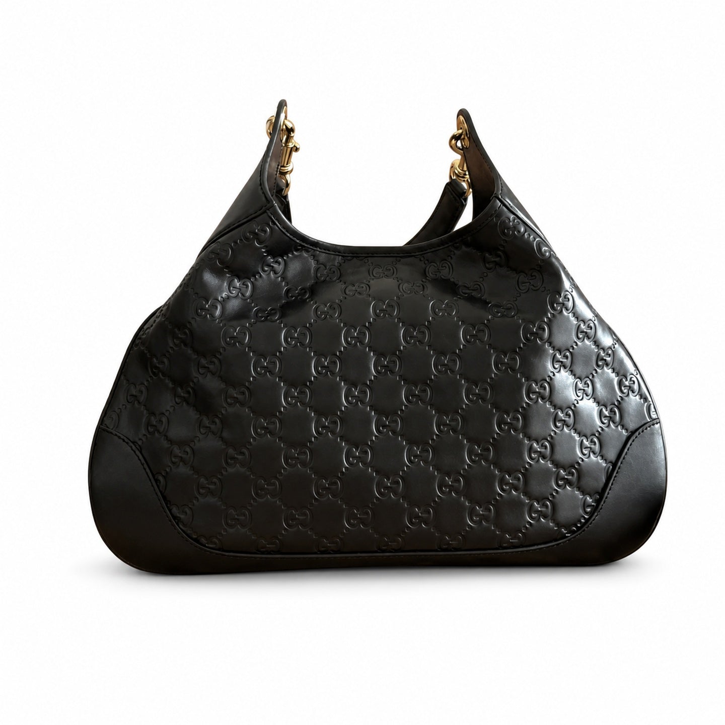 Gucci Small Velvet Leather Brown Green Shoulder Bag