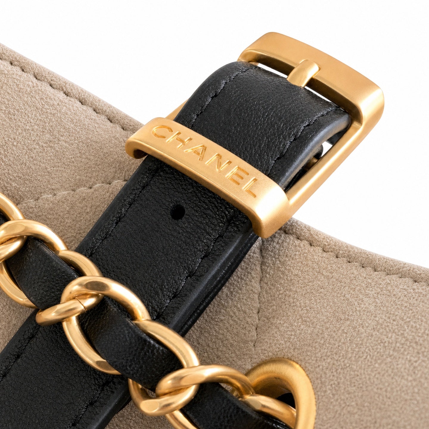 Chanel Leather Gold Crossbody Bag