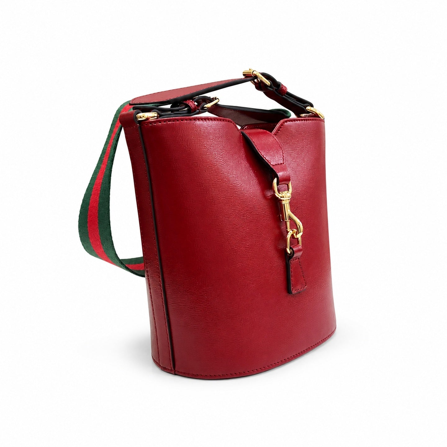 Gucci Mini Cotton Leather Red Green Gold Shoulder Bag
