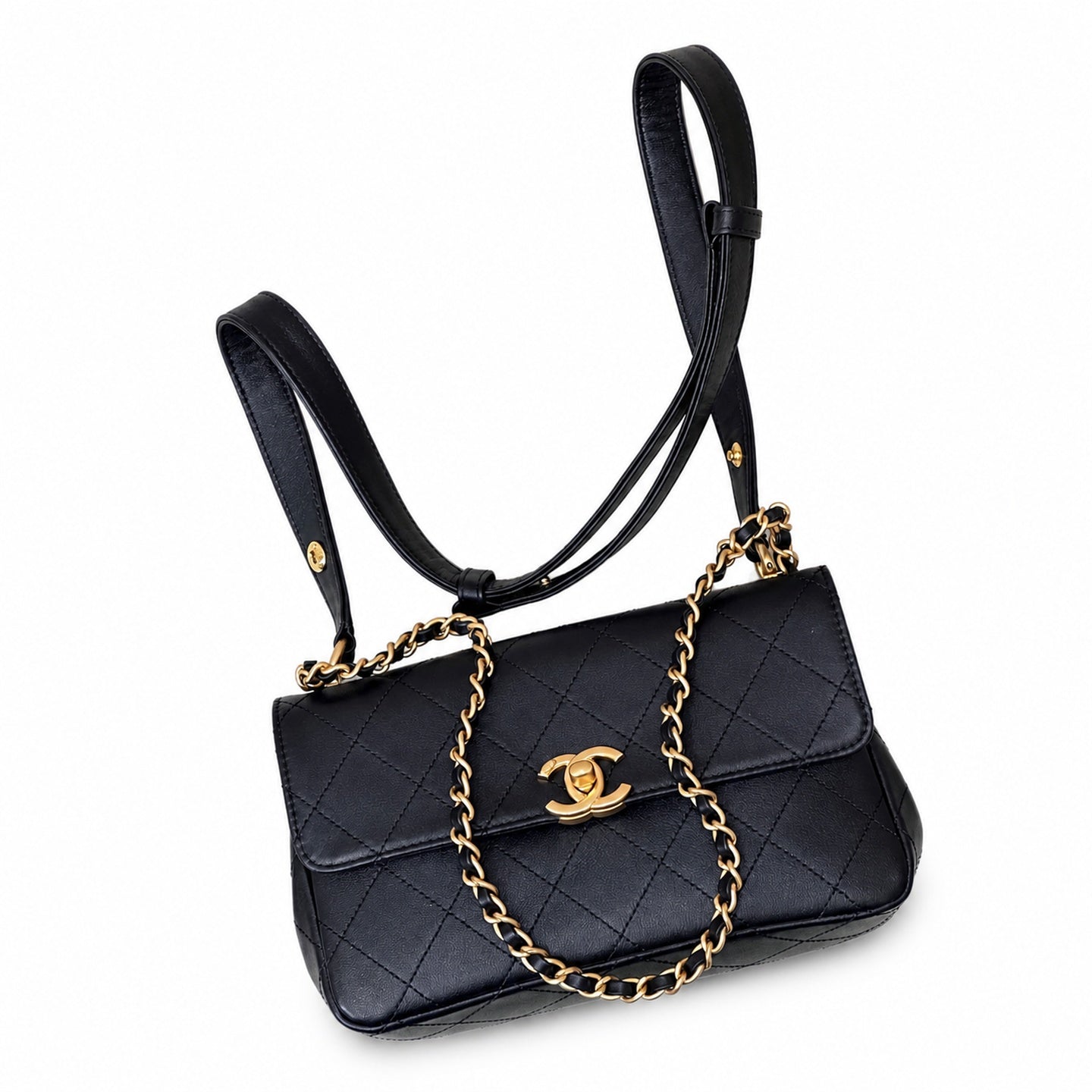 Chanel Leather Messenger Bag