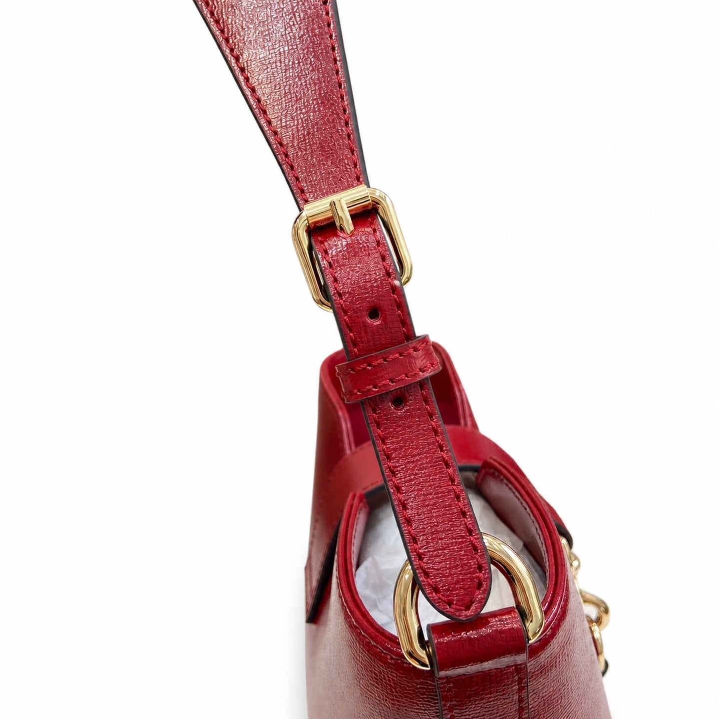 Gucci Mini Cotton Leather Red Green Gold Shoulder Bag