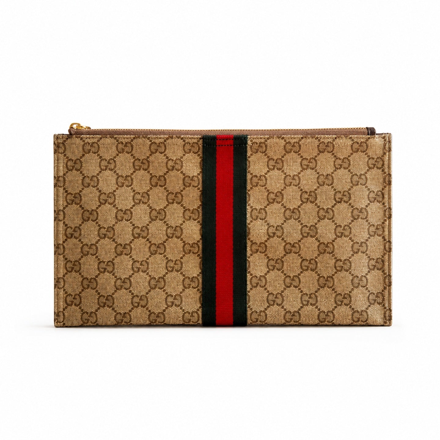Gucci Canvas Black Brown Silver Bag
