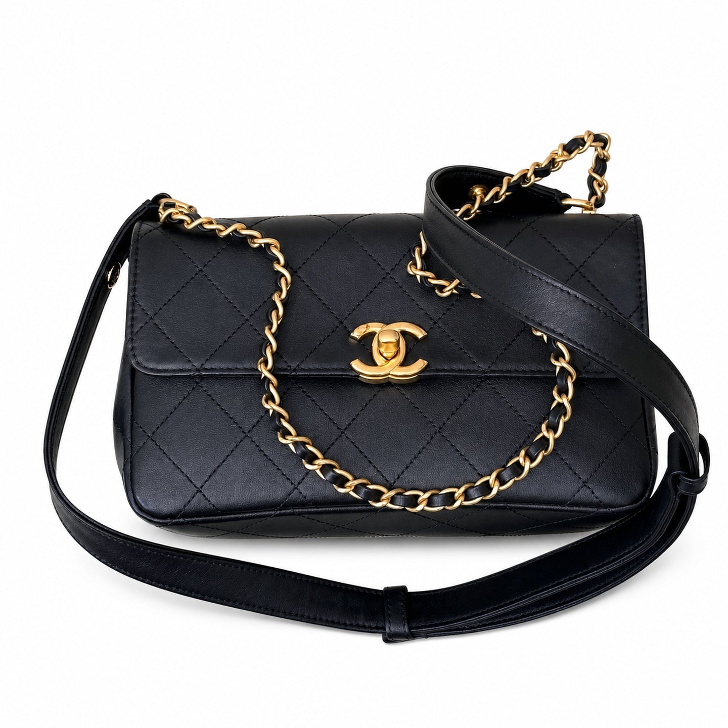 Chanel Leather Messenger Bag