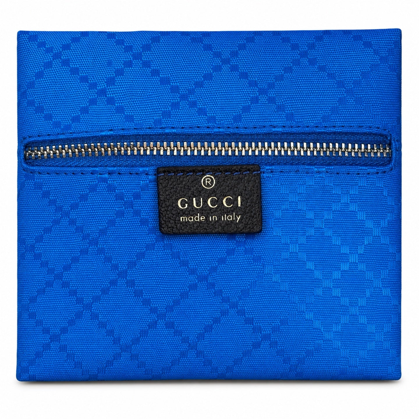 Gucci Denim Nylon Leather Brown Blue Boston Bag