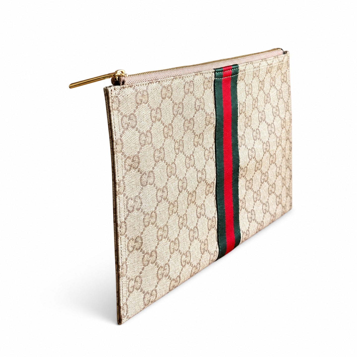 Gucci Canvas Black Brown Silver Bag