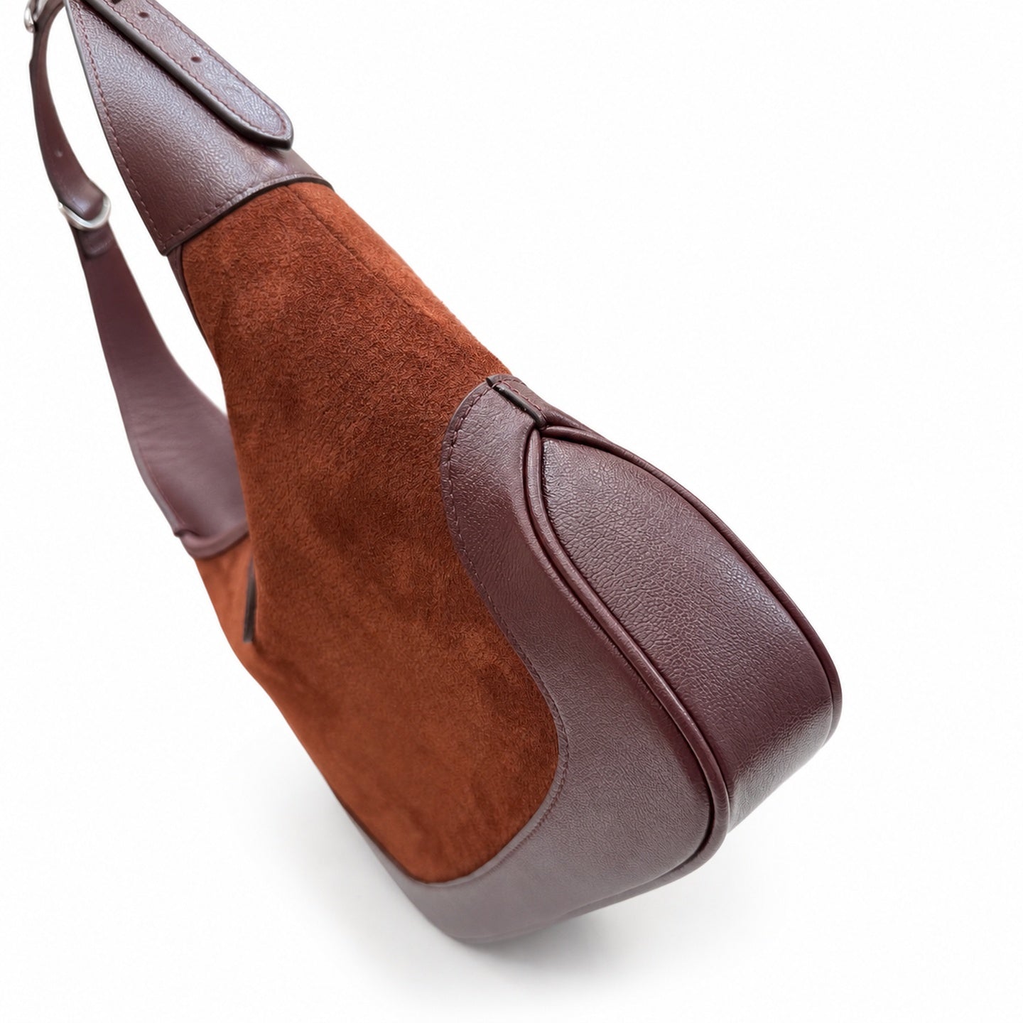 Gucci Leather Brown Silver Bag