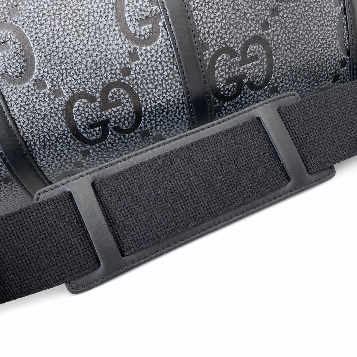Gucci Small Cotton Leather Black Gray Bag