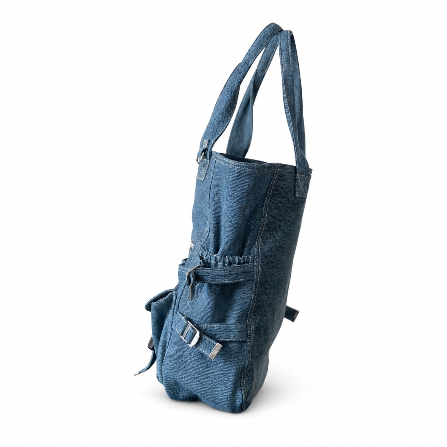 Celine Men's Large Denim Shoulder Bag