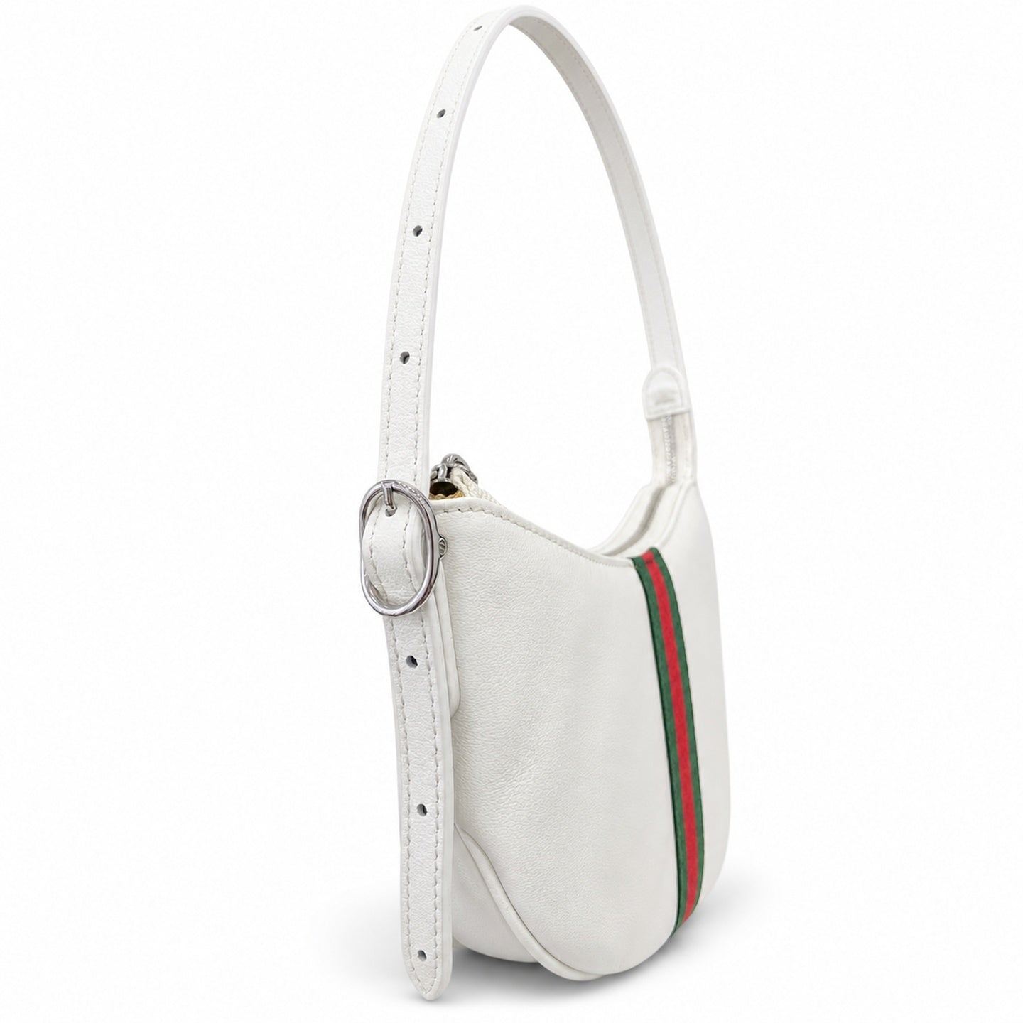 Gucci Leather White Brown Shoulder Bag