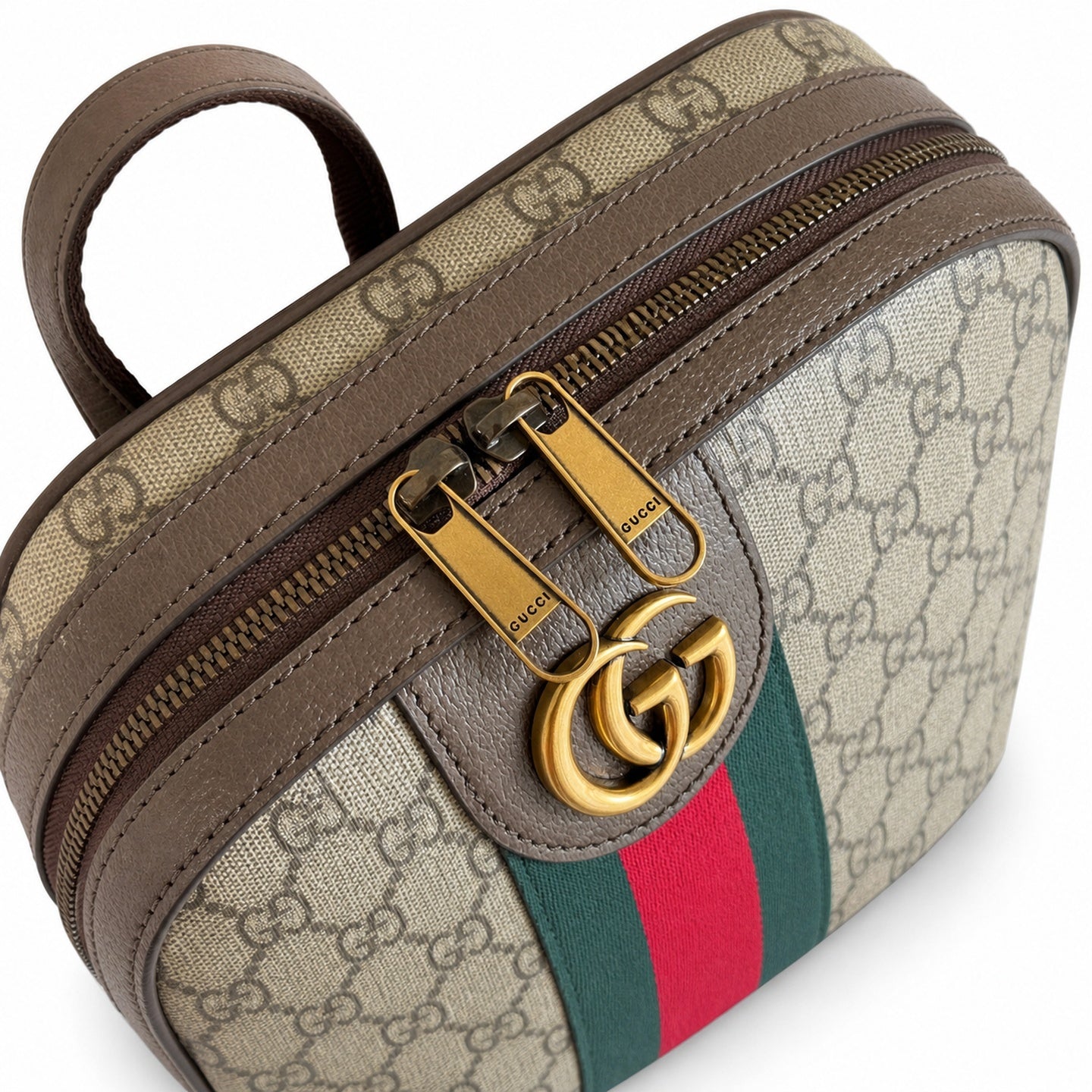Gucci Ophidia Supreme Canvas Leather Red Green Bag