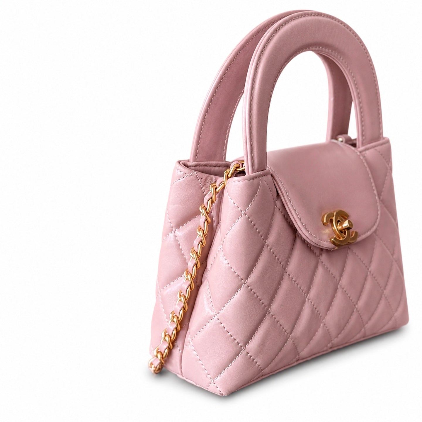 Chanel Kelly Leather Pink Bag