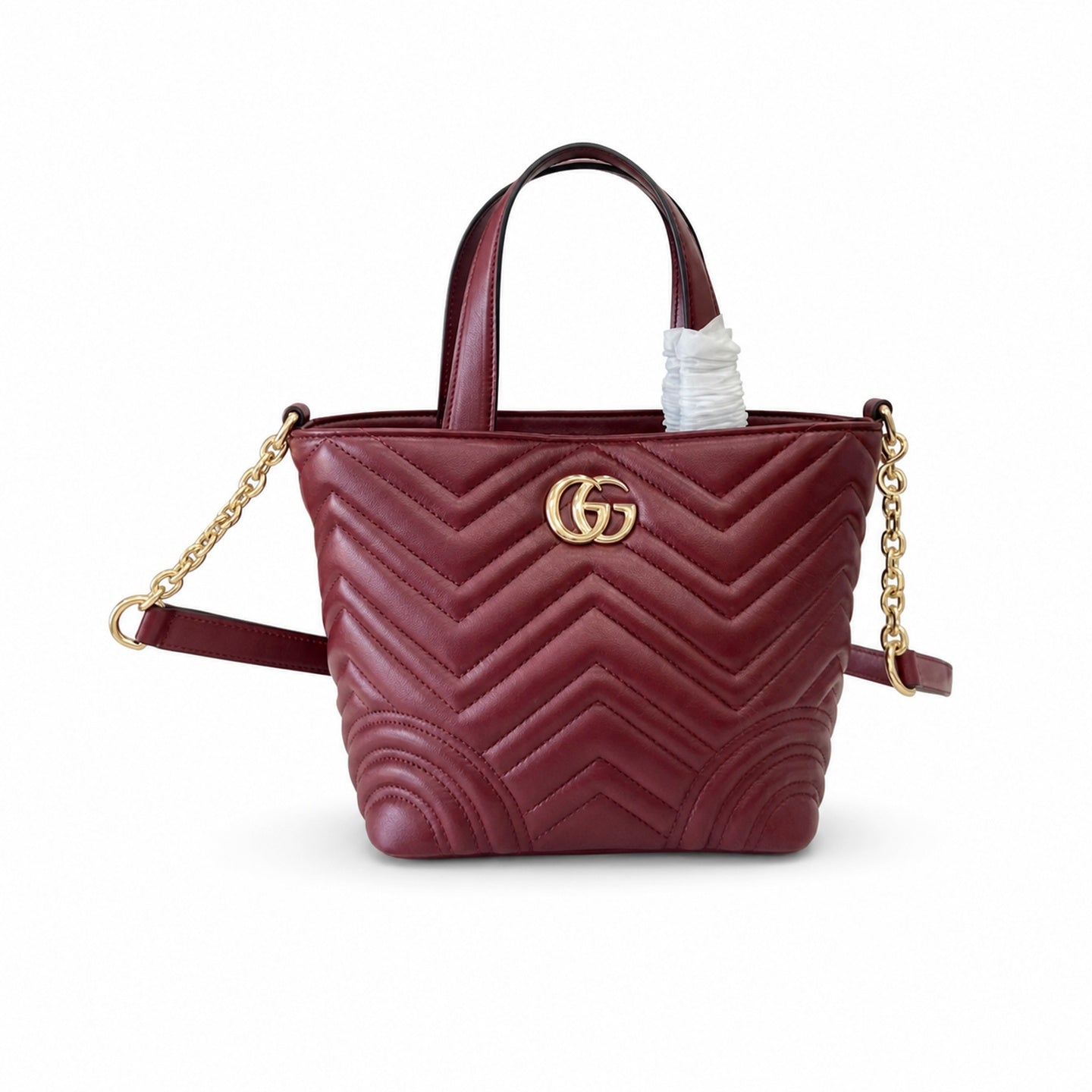 Gucci Mini Leather Red Tote Bag