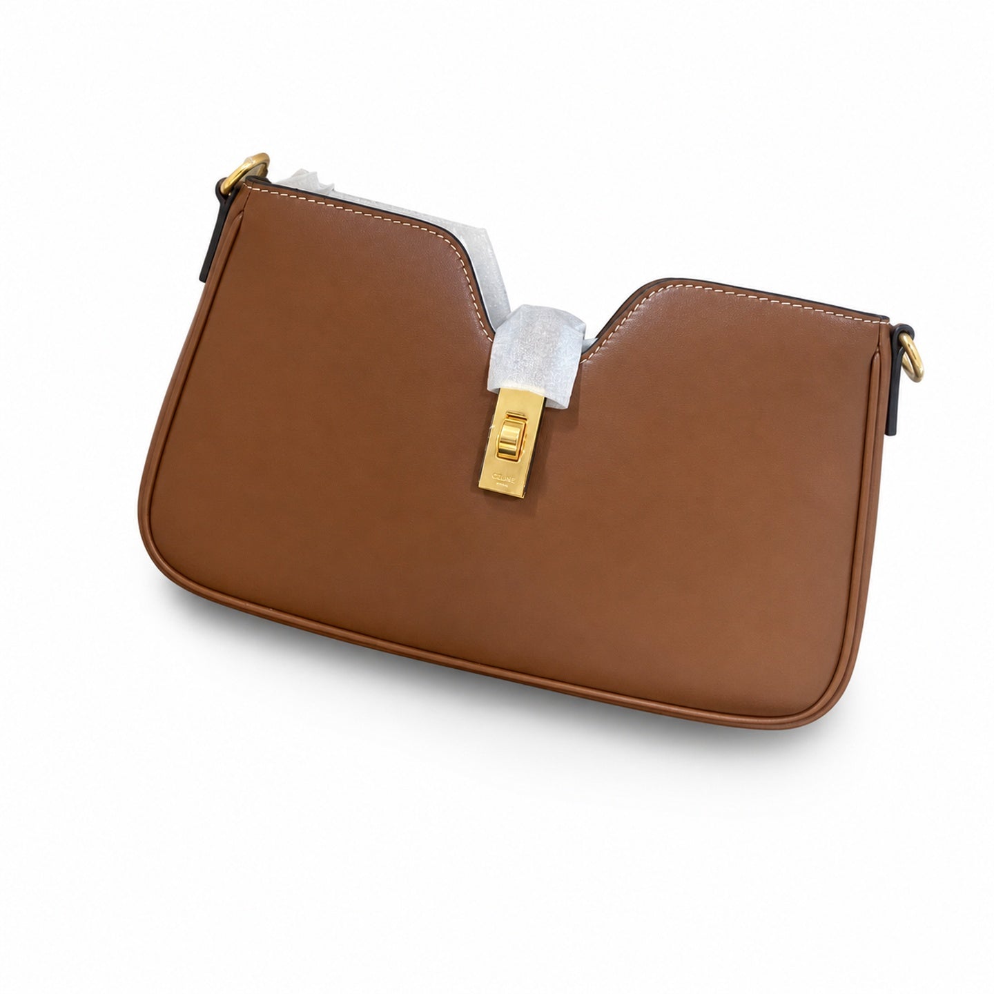 Celine Camille Leather Brown Handbag