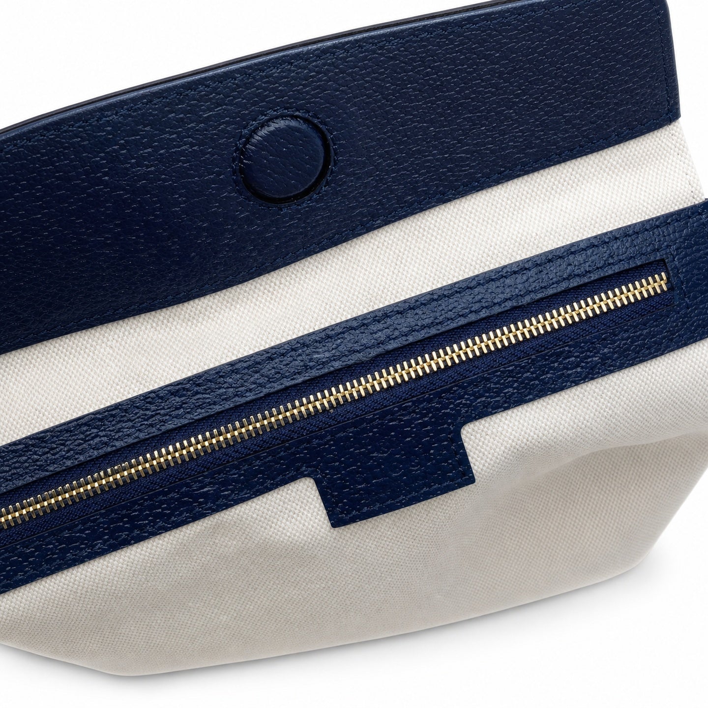 Gucci Horsebit Cotton Denim Canvas Leather White Brown Blue Gold Handbag