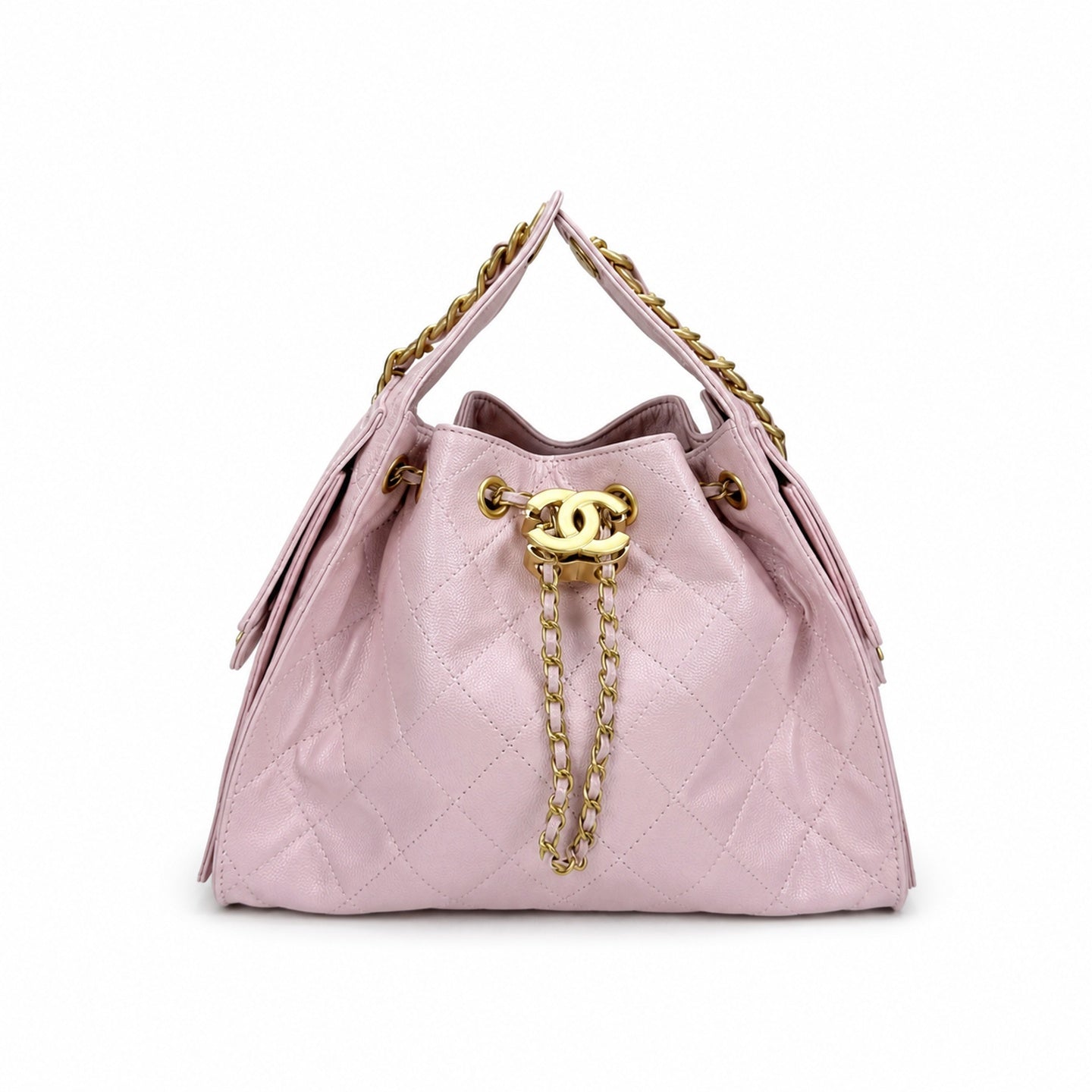 Chanel 25 Small Leather Bucket Bag