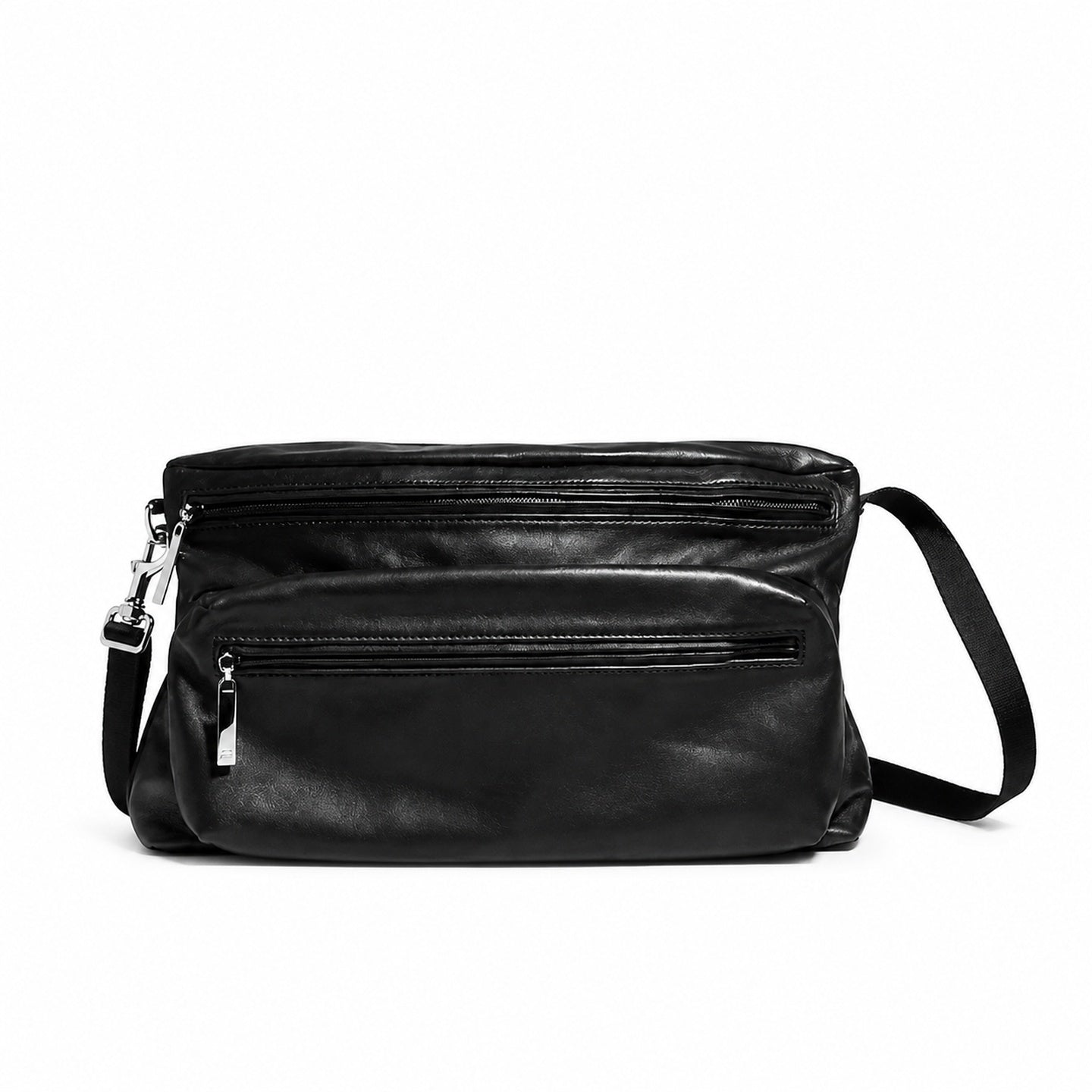 Gucci Leather Black Silver Bag
