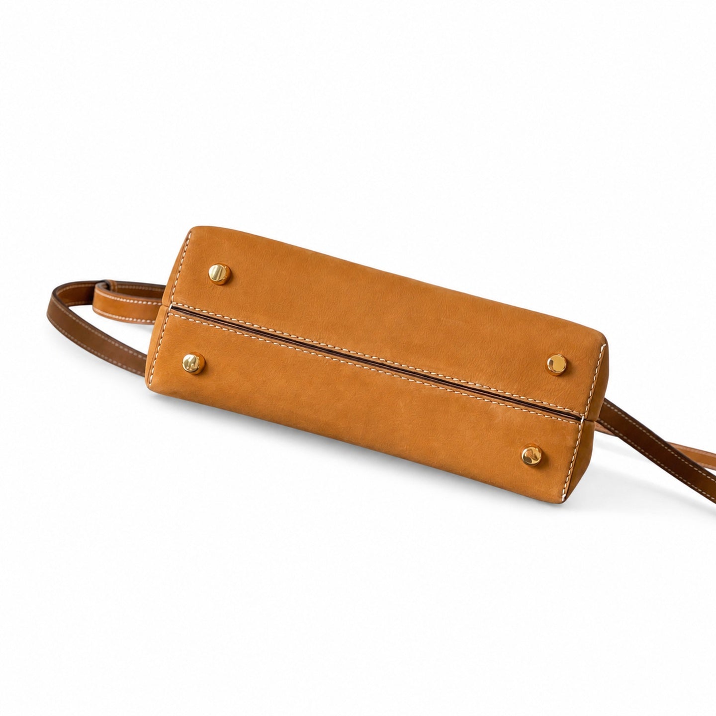 Celine Triomphe Small Leather Gold Handbag