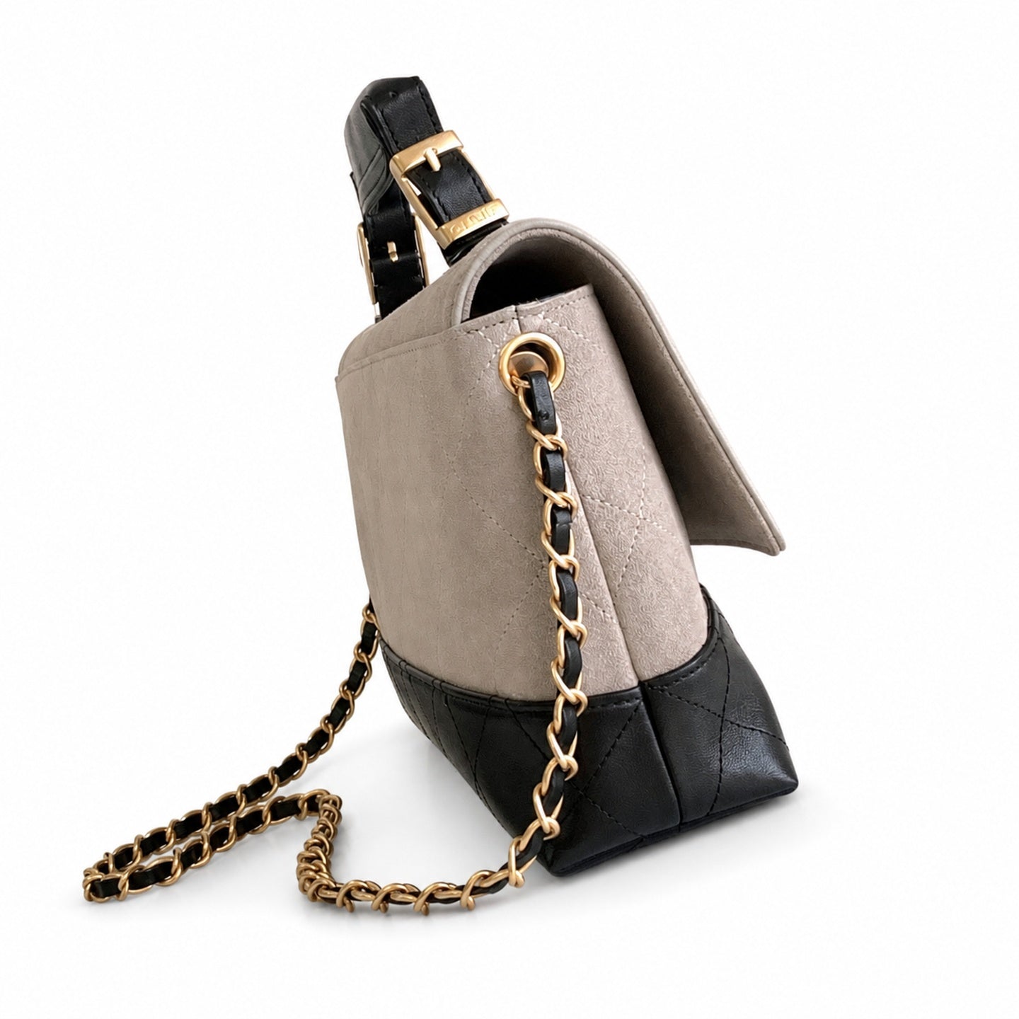 Chanel Large Suede Leather Shoulder Bag
