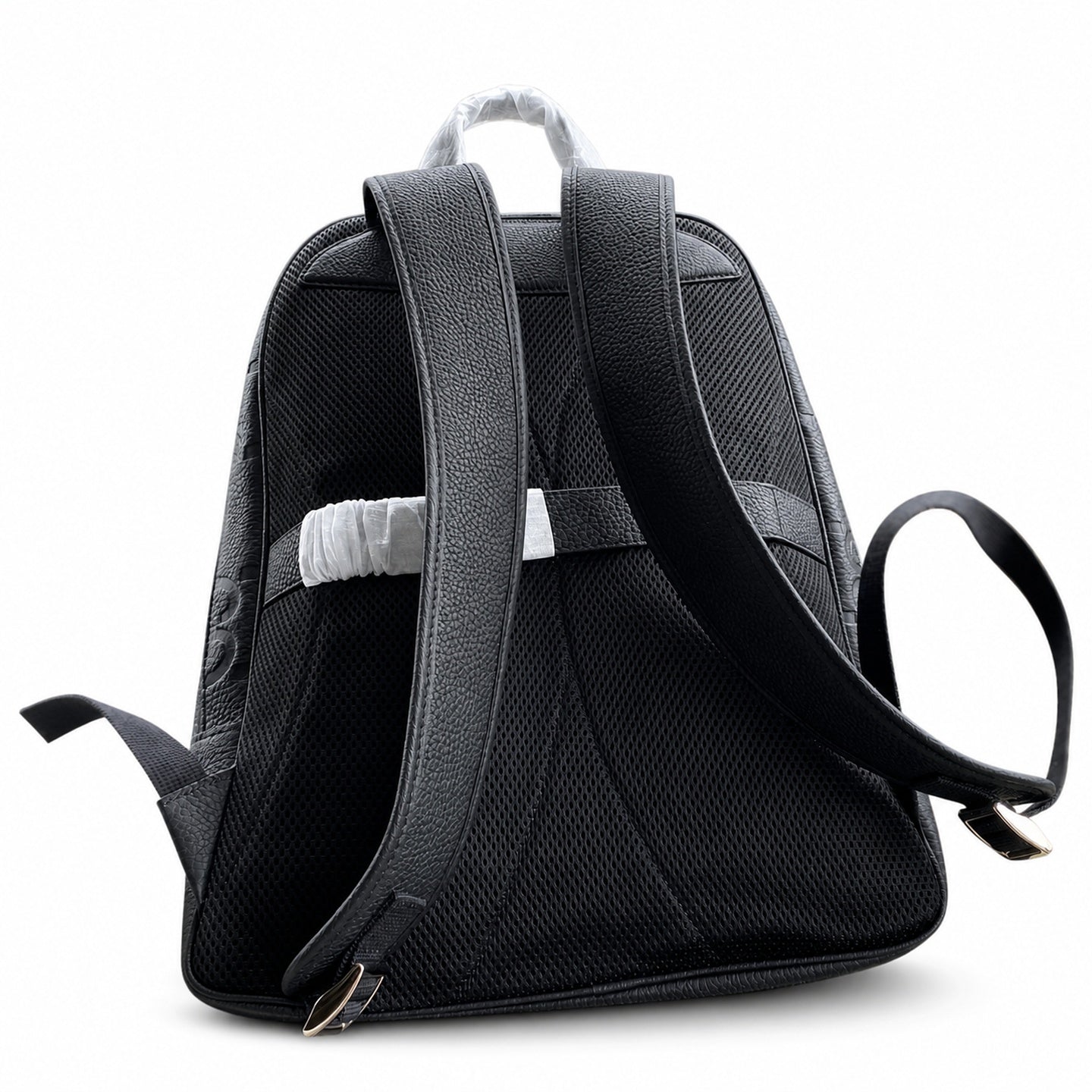 Gucci Large Cotton Leather Black Gray Backpack