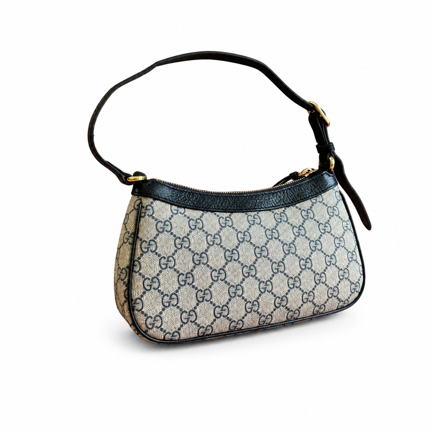 Gucci Ophidia Supreme Small Canvas Leather Beige Brown Blue Charm