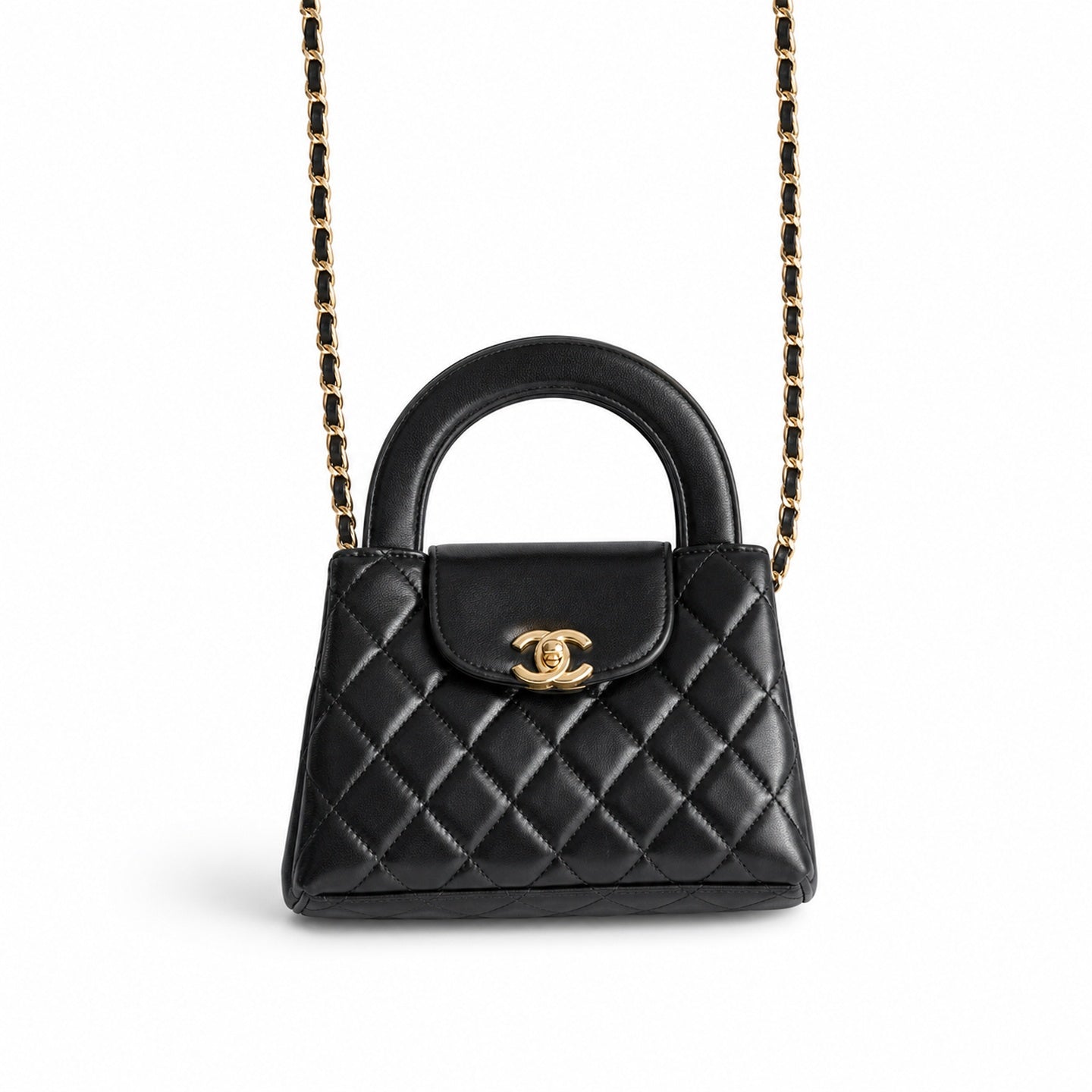 Chanel Kelly Leather Black Bag