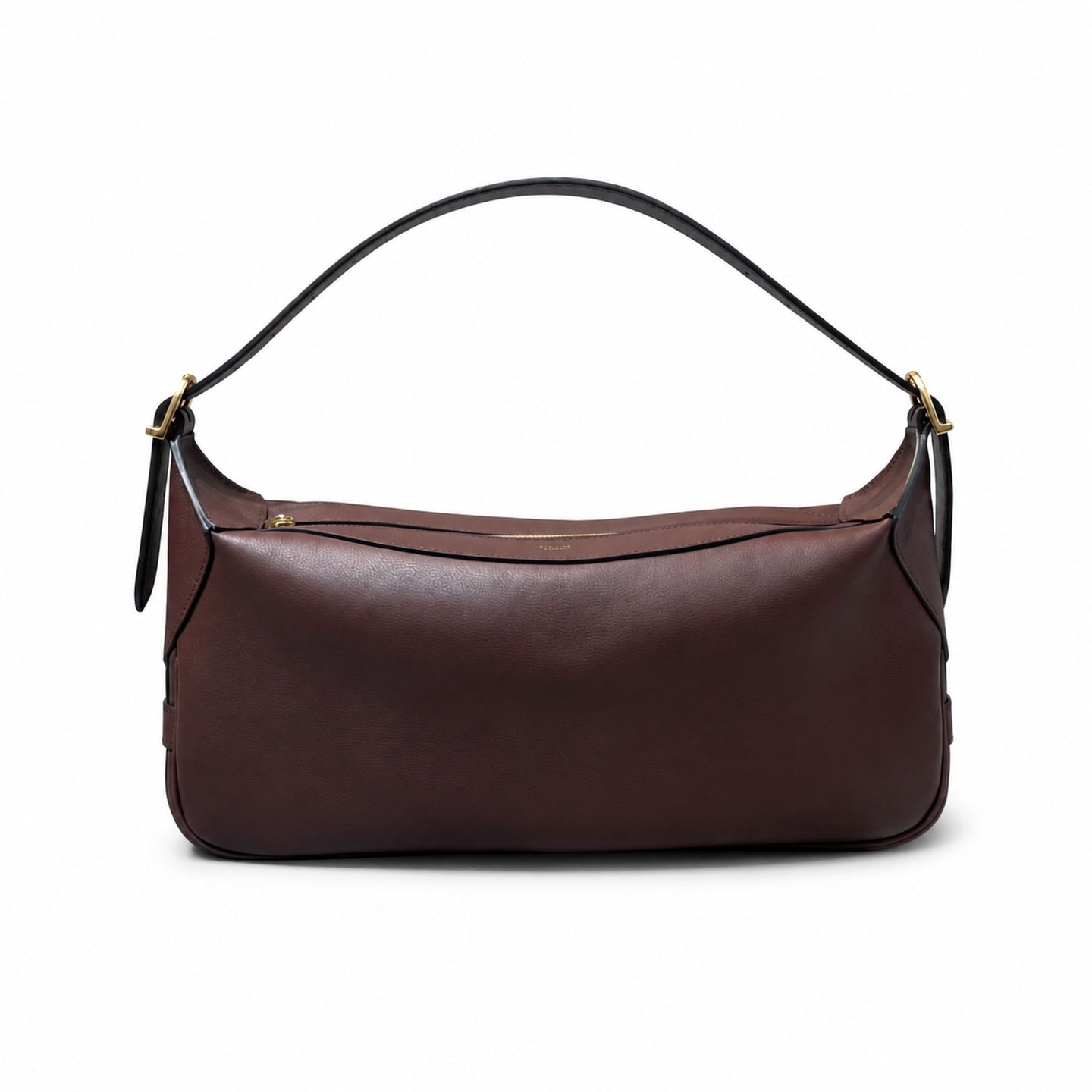 Celine Romy Leather Gold Burgundy Bag