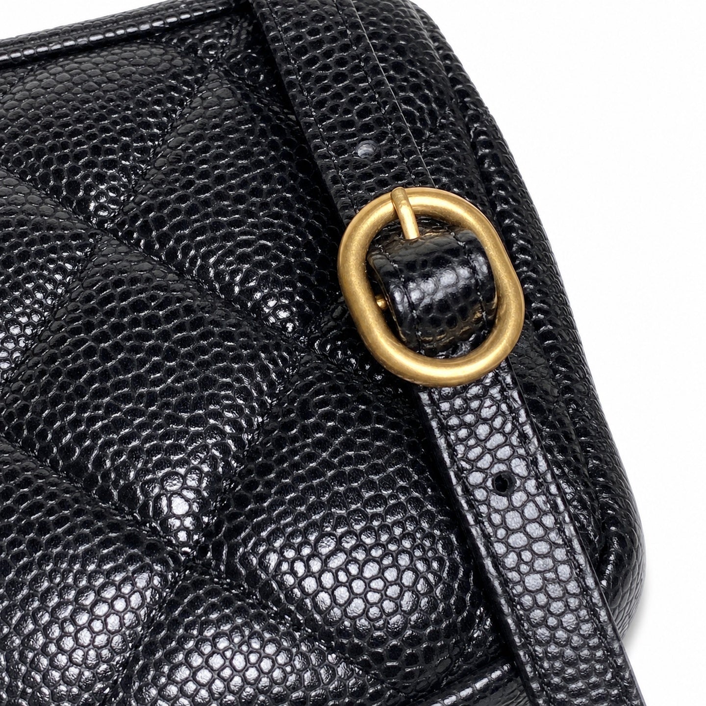 Chanel Large Leather Gold Backpack