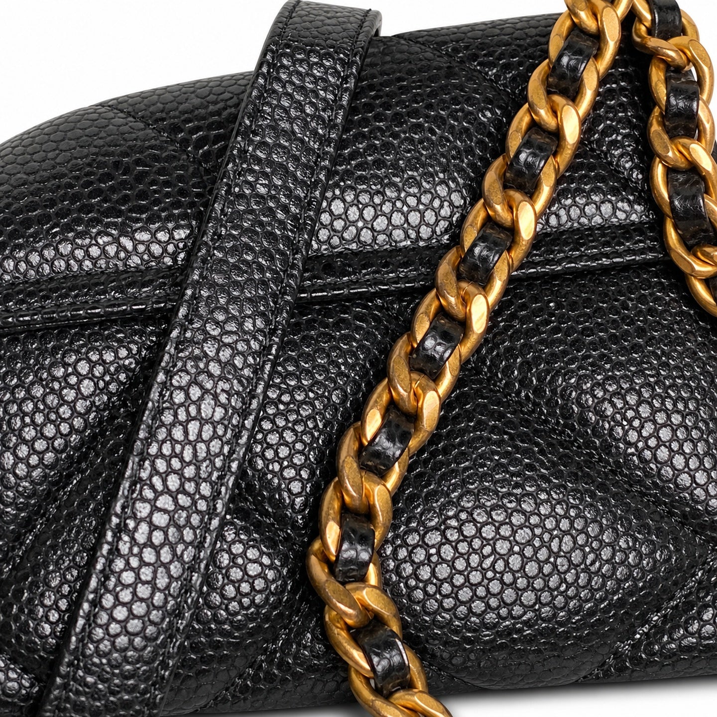 Chanel Large Leather Gold Backpack
