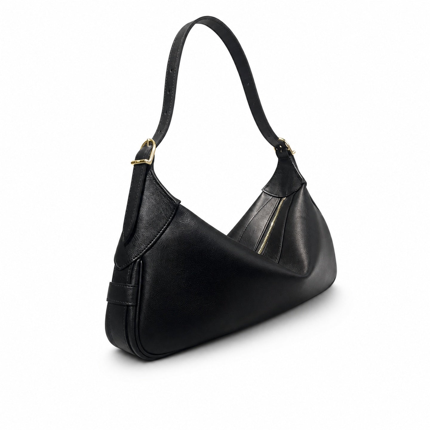 Celine Romy Leather Black Gold Bag