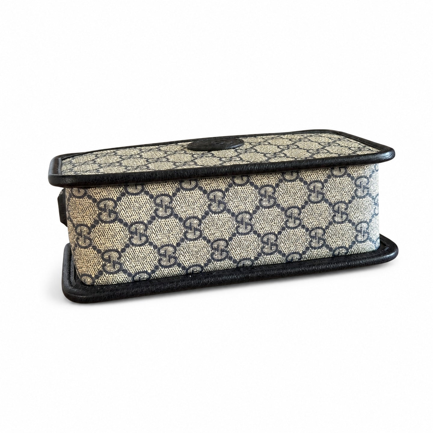 Gucci Mini Leather Blue Crossbody Bag