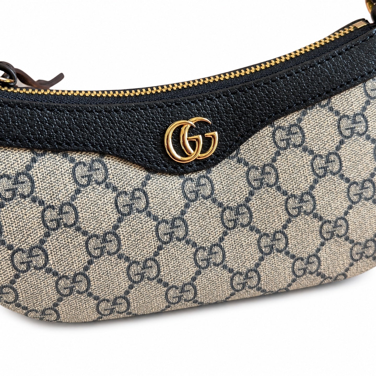 Gucci Ophidia Supreme Small Canvas Leather Beige Brown Blue Charm