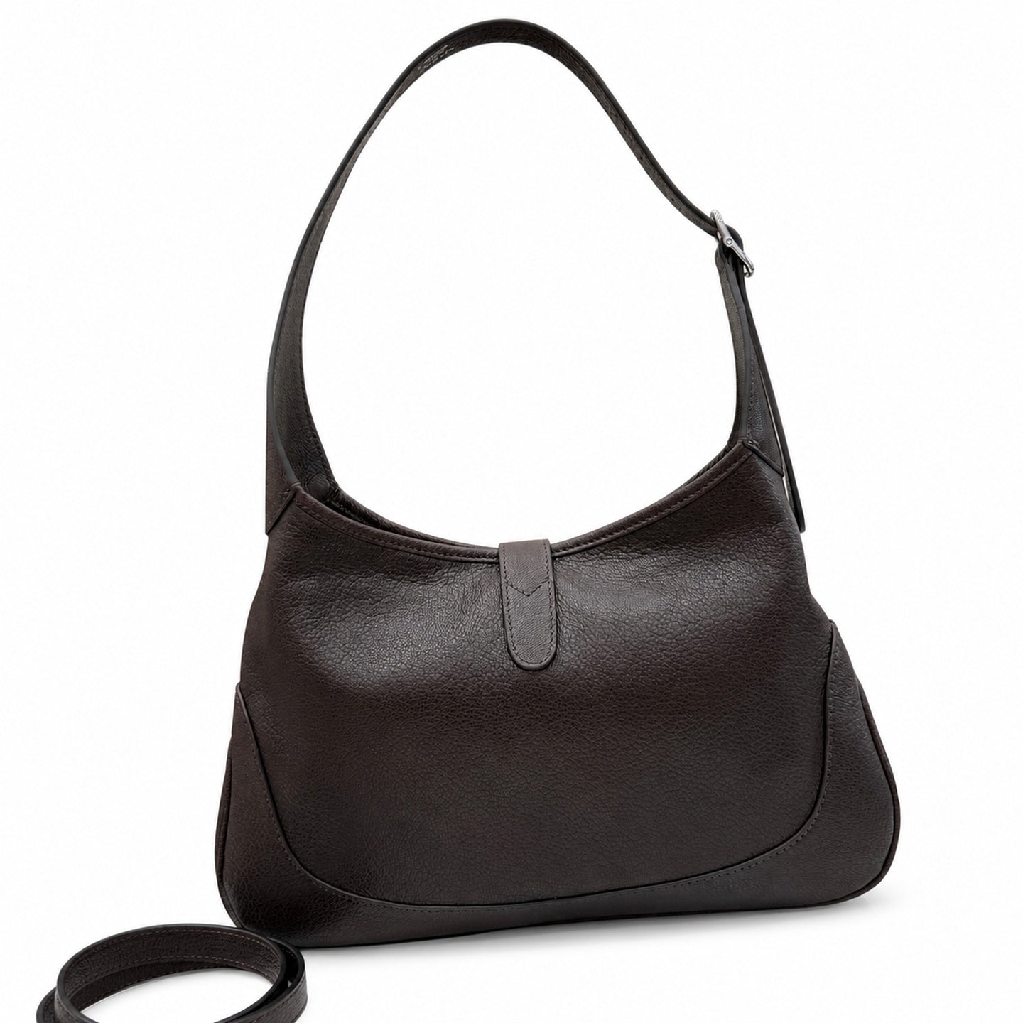 Gucci Jackie 1961 Leather Brown Handbag