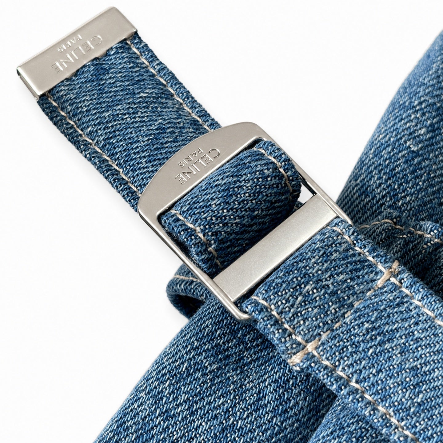 Celine Men's Large Denim Shoulder Bag