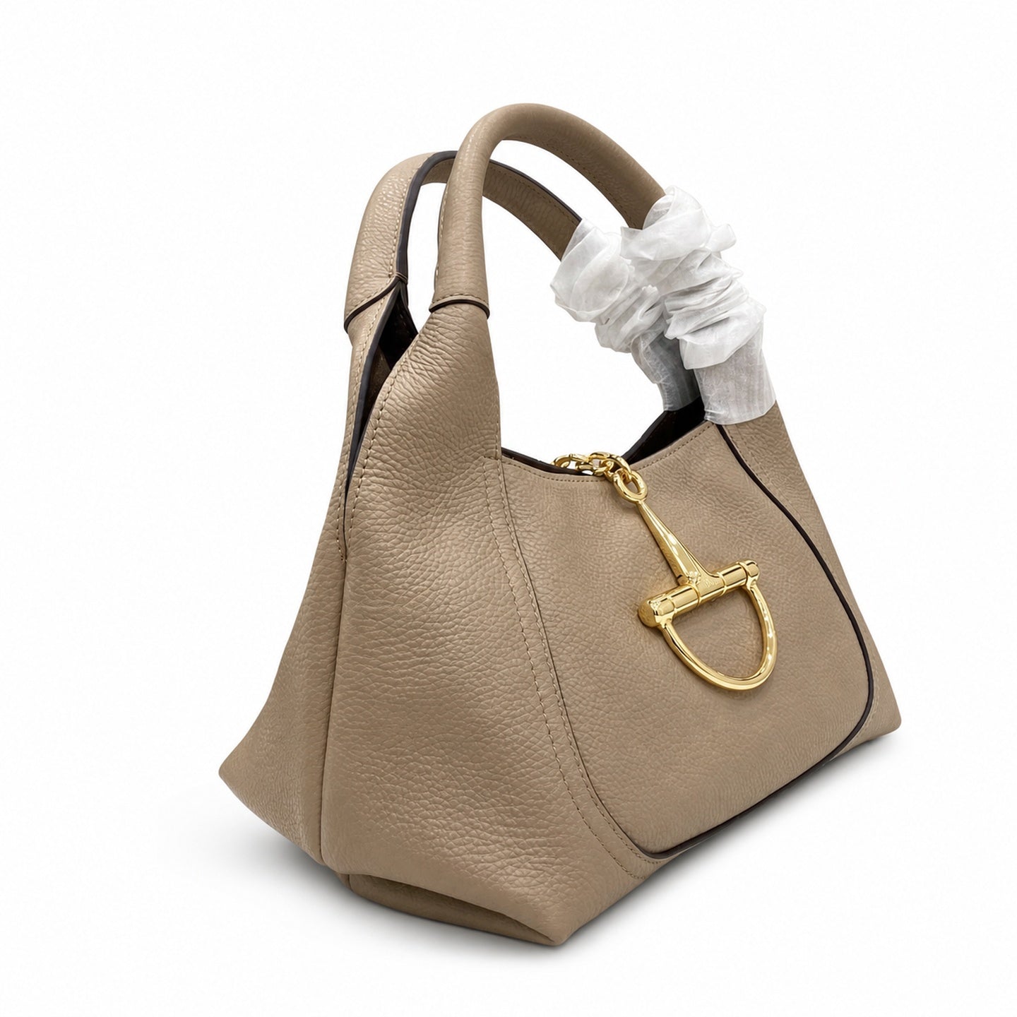 Gucci Leather Brown Gold Shoulder Bag