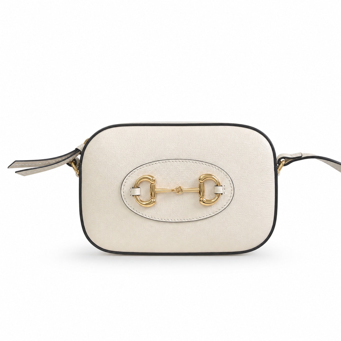 Gucci Horsebit 1955 Supreme Small Cotton Canvas Leather White Beige Green Gold Shoulder Bag