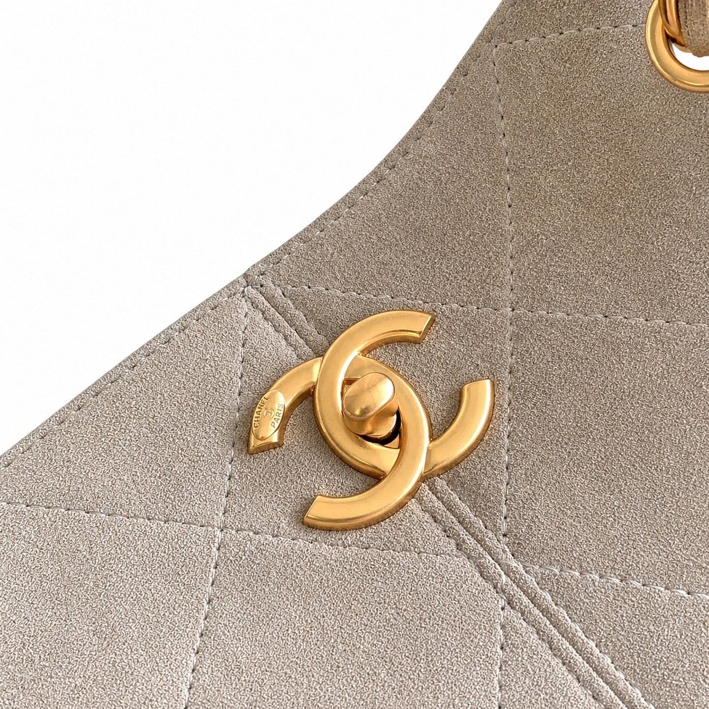 Chanel Leather Gold Crossbody Bag