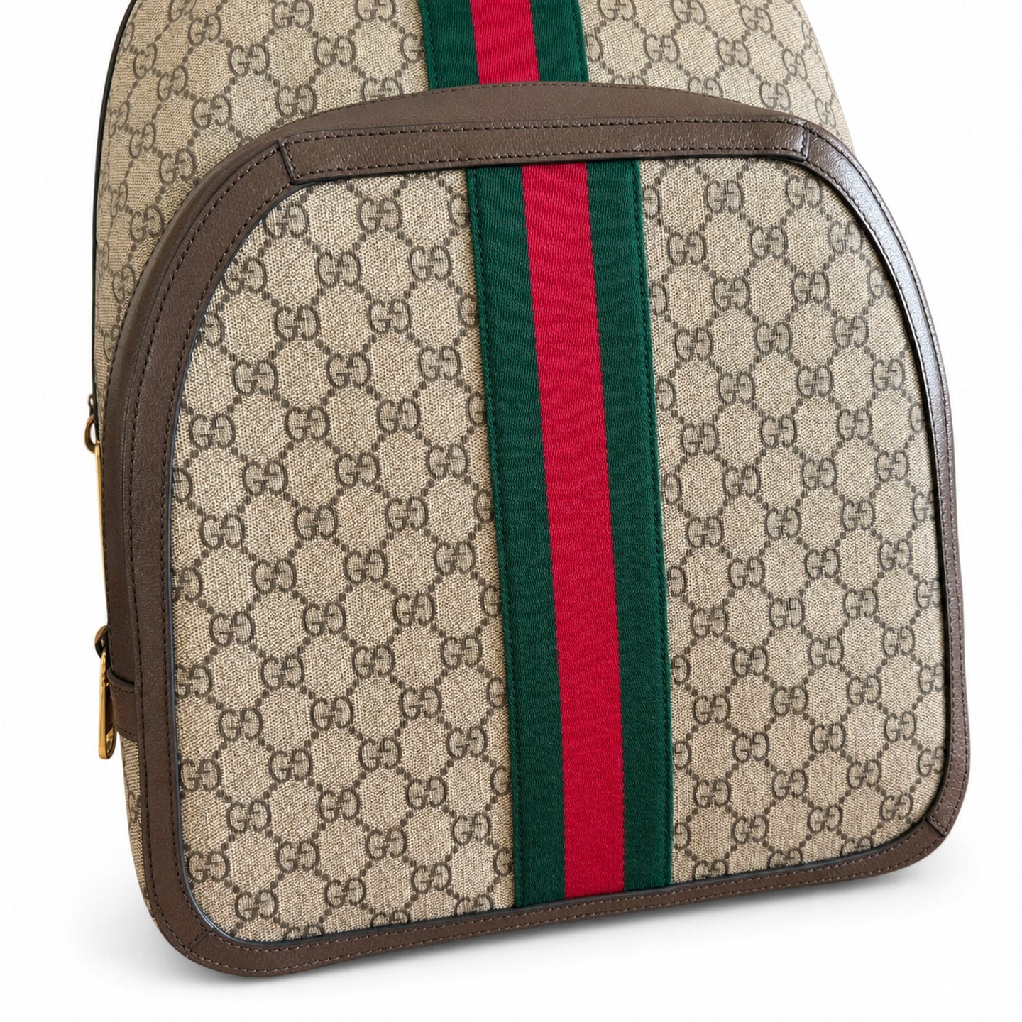 Gucci Ophidia Supreme Canvas Leather Red Green Bag