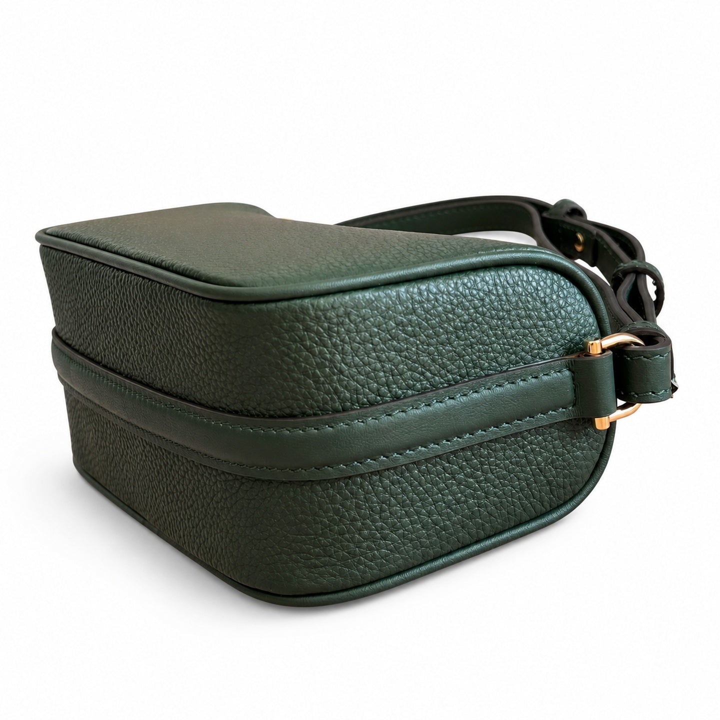 Gucci Horsebit Mini Cotton Leather Green Gold Bag