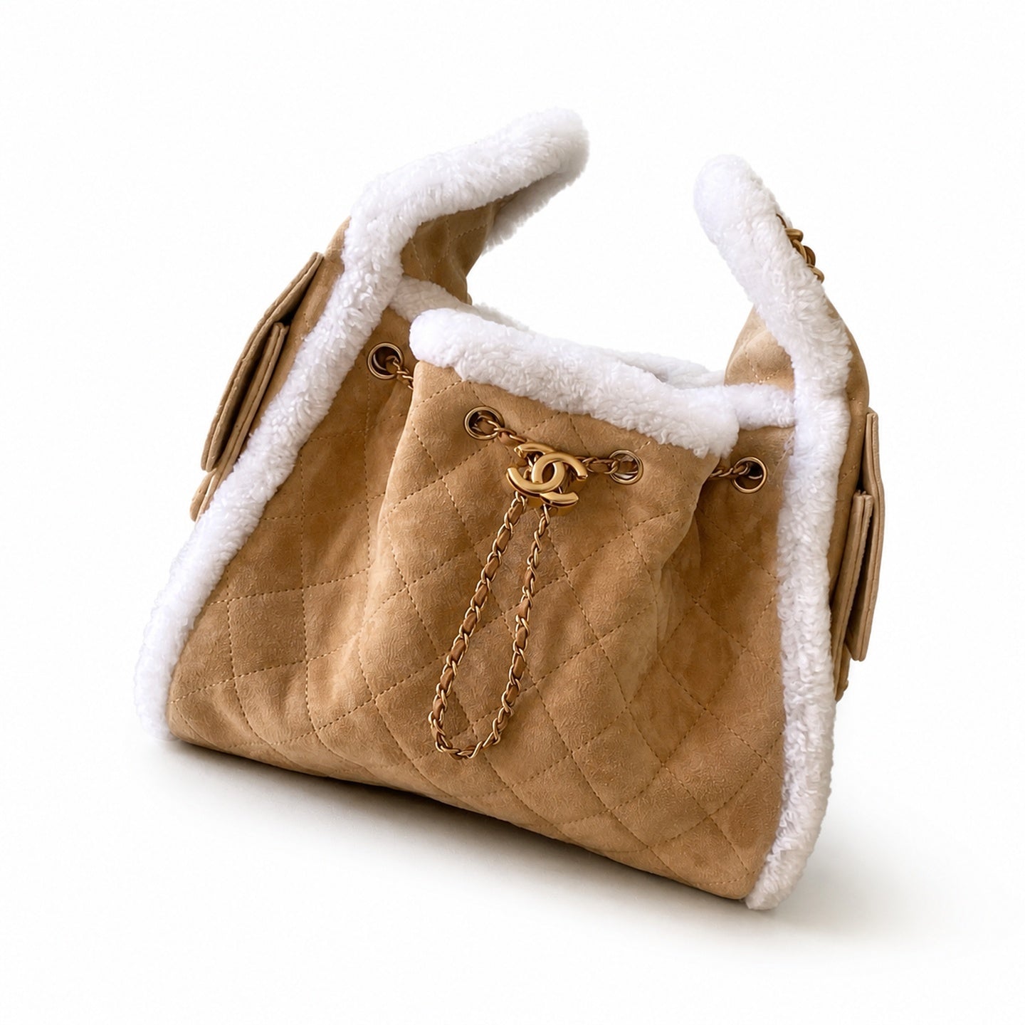 Chanel 25 Small Suede Bag
