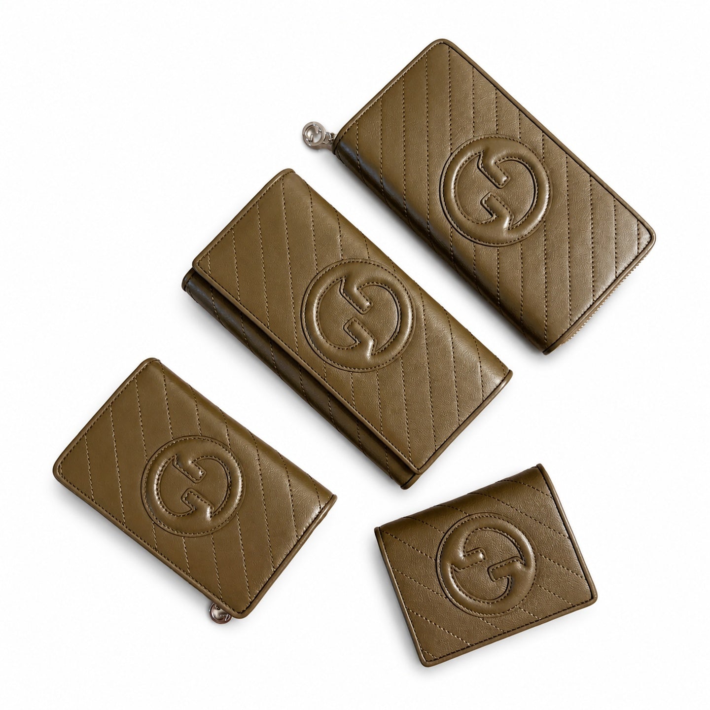 Gucci Blondie Leather Gray Wallet